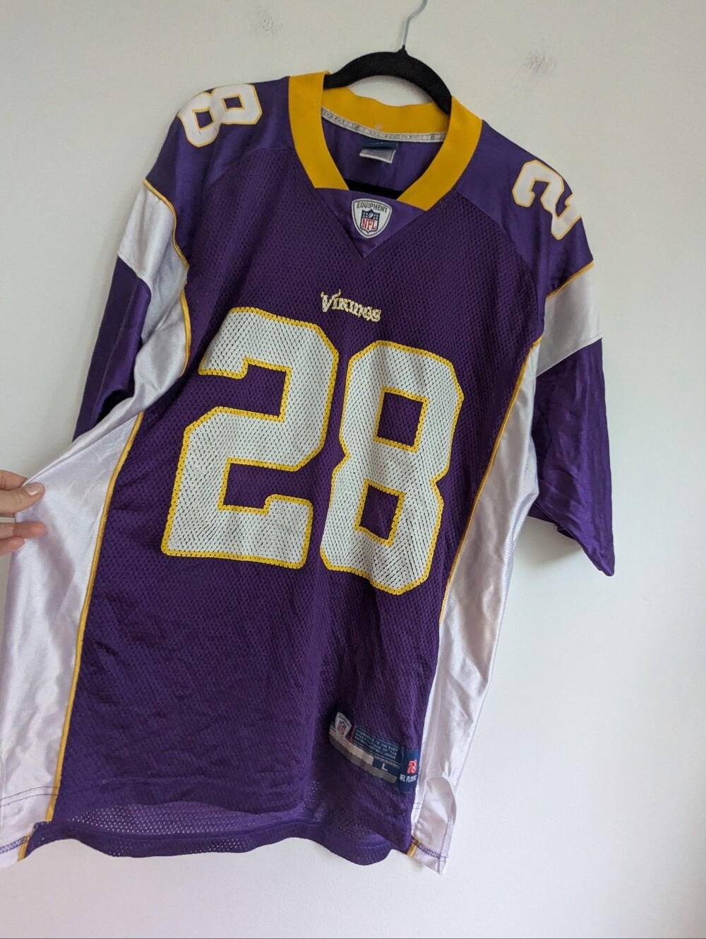 Minnesota NFL Vikings #28 Adrian Peterson Football Jersey Mens L
